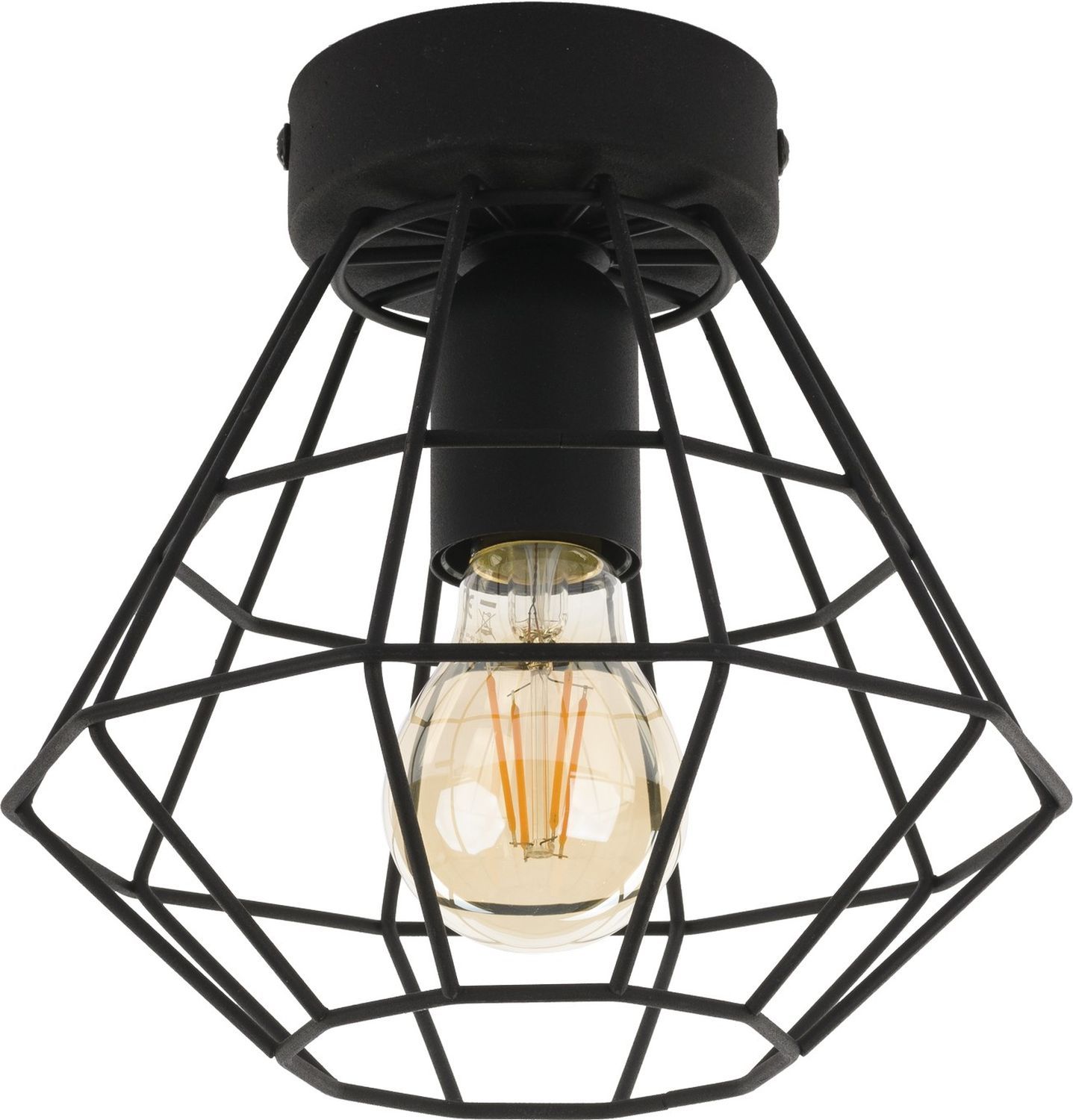 Deckenlampe Schwarz Ø29cm Metall Wohnzimmer Modern Deckenlampe Schwarz Ø29cm Metall Wohnzimmer Modern