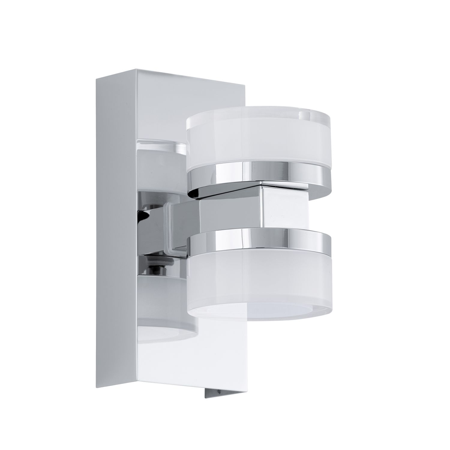 Schicke Wandleuchte LED Romendo Chrom 2-Flmg Schicke Wandleuchte LED Romendo Chrom 2-Flmg