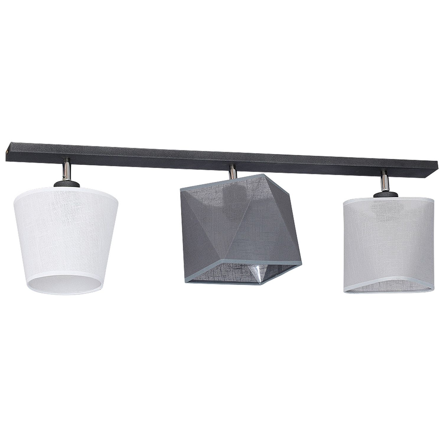Deckenleuchte ADORA länglich Grau Modern Wohnraum Deckenleuchte ADORA länglich Grau Modern Wohnraum