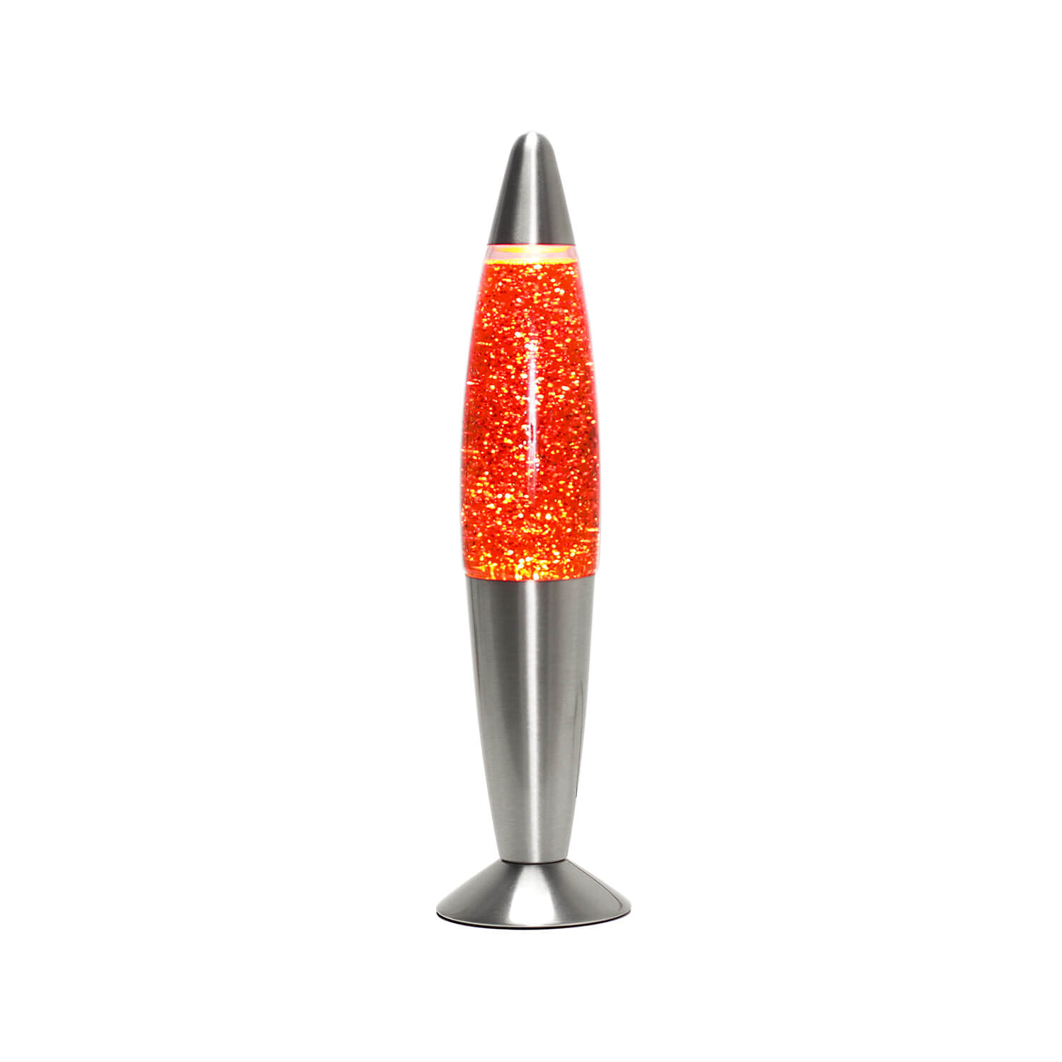 Fröhliche Lavalampe TIMMY Orange Gitter Retro Design Fröhliche Lavalampe TIMMY Orange Gitter Retro Design