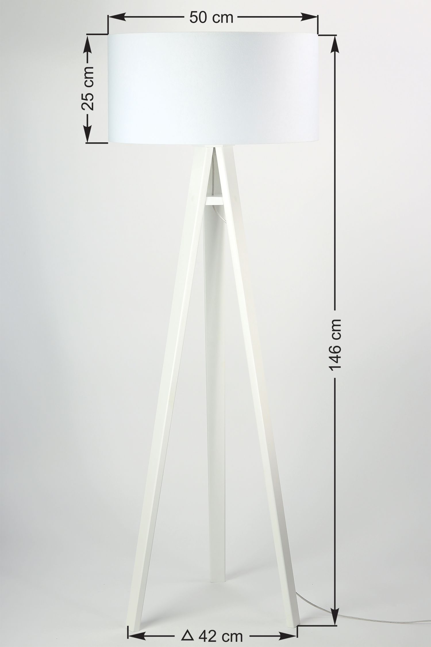 Vorschau: Stehlampe ROSIE Weiß Pink Retro 145cm Wohnzimmer