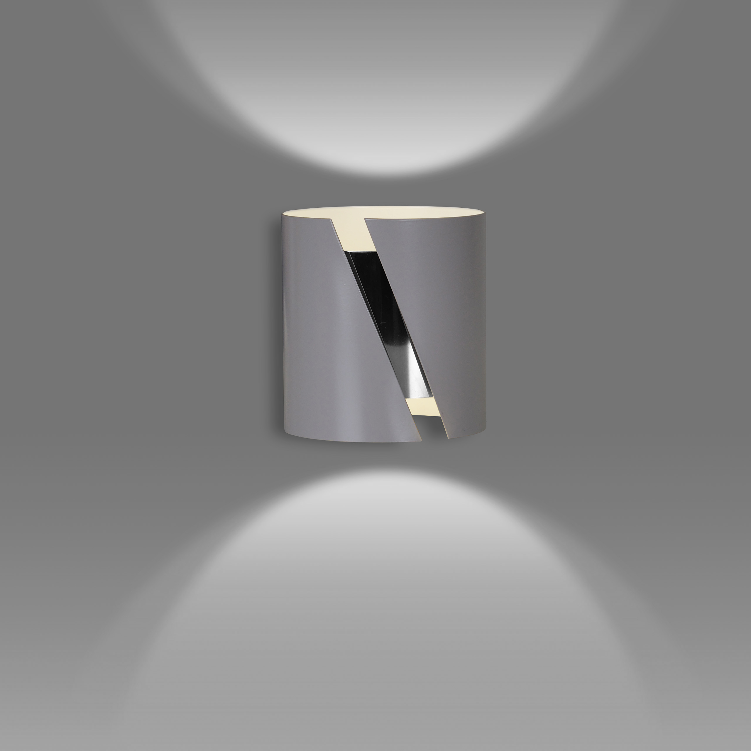 Wandleuchte Grau Metall Up Down Modernes Design G9 Wandleuchte Grau Metall Up Down Modernes Design G9