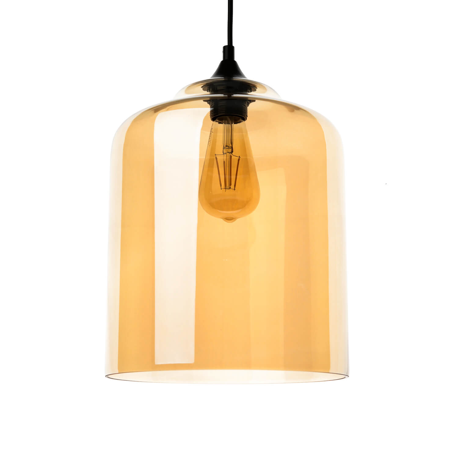 Hängeleuchte Glas Ø24cm Braun Küche Esstisch Hängeleuchte Glas Ø24cm Braun Küche Esstisch