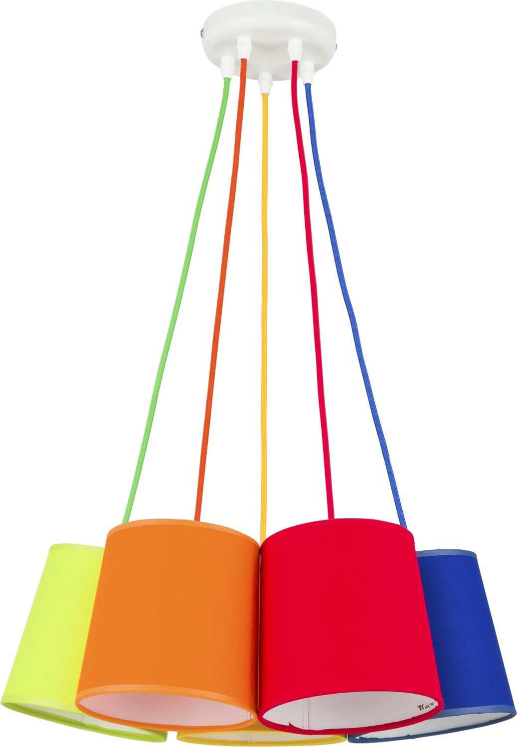 Bunte Pendelleuchte ARTOS 5-flammig Kinderzimmer Bunte Pendelleuchte ARTOS 5-flammig Kinderzimmer