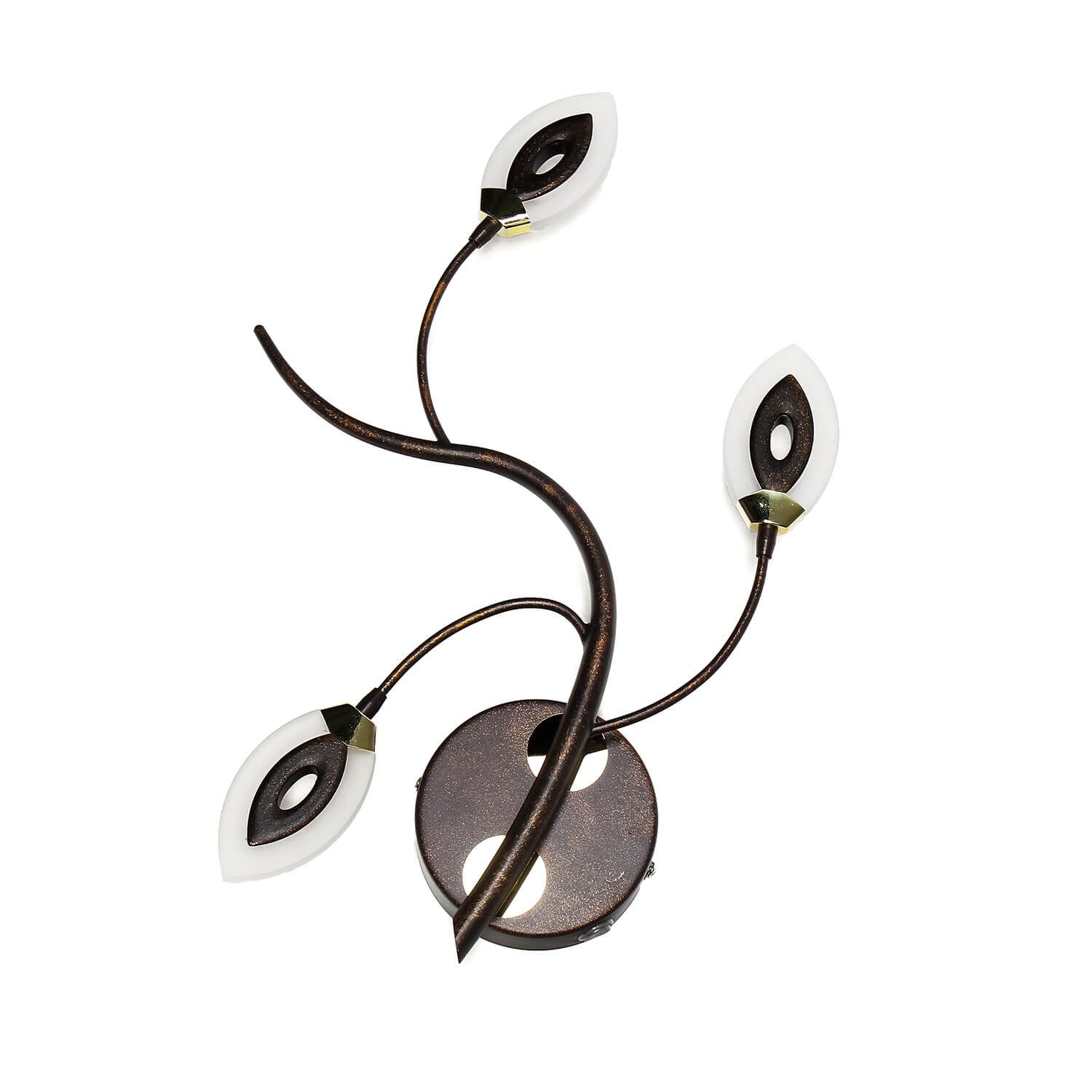 LED Wandlampe GORI Rostbraun Floral Modern LED Wandlampe GORI Rostbraun Floral Modern