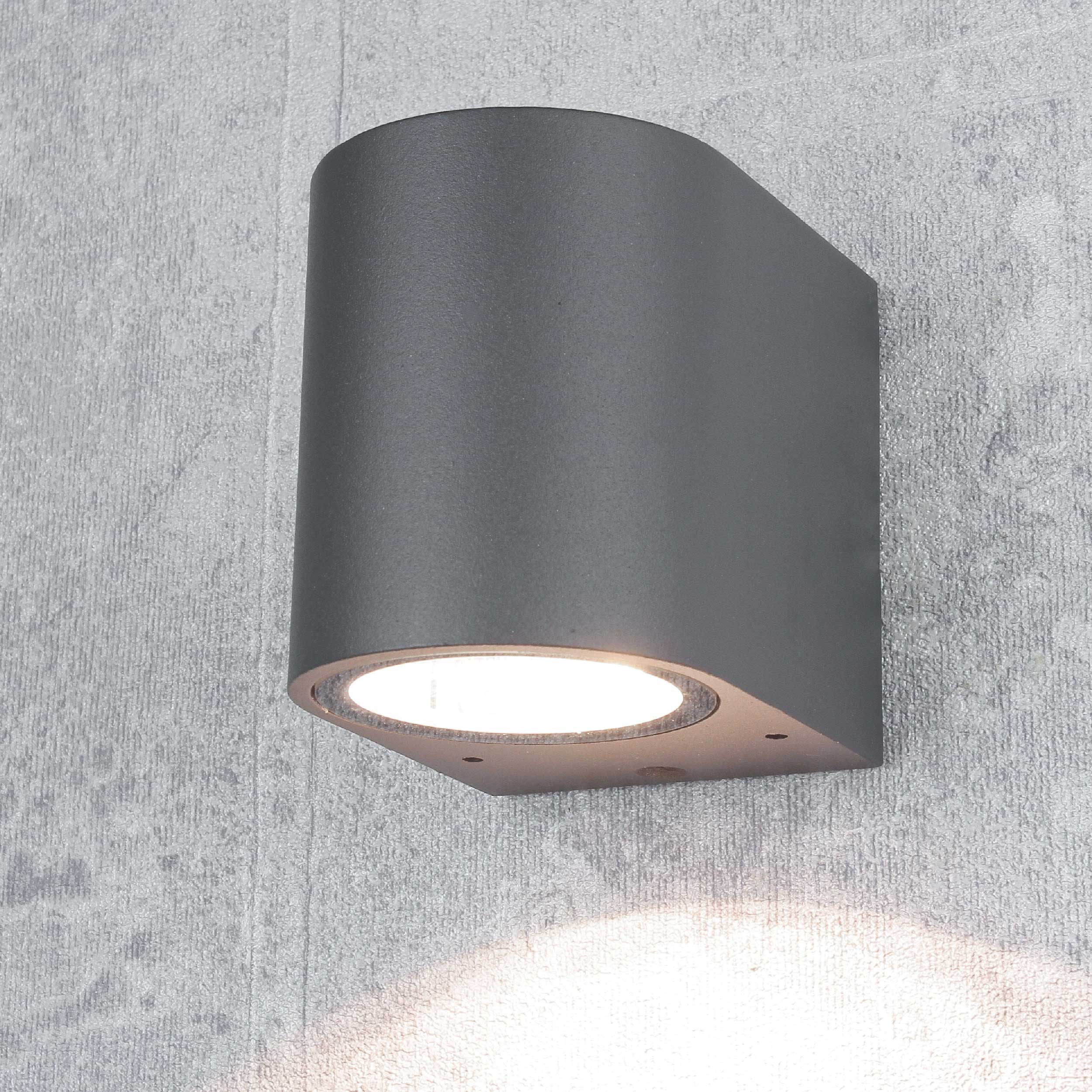 Kleine Außenlampe Garten H:7cm Anthrazit AALBORG Kleine Außenlampe Garten H:7cm Anthrazit AALBORG