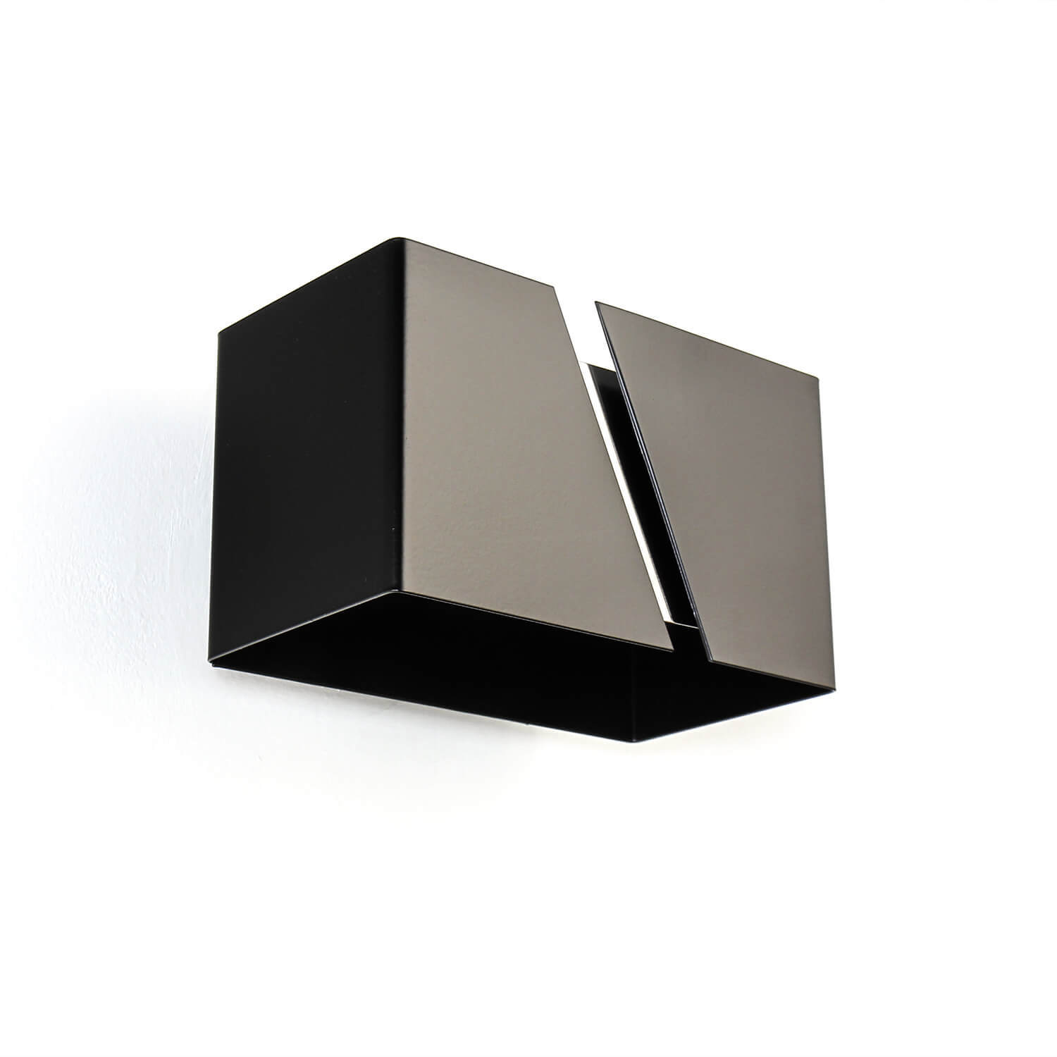 Up Down Wandleuchte Metall Design eckig Schwarz G9 Up Down Wandleuchte Metall Design eckig Schwarz G9