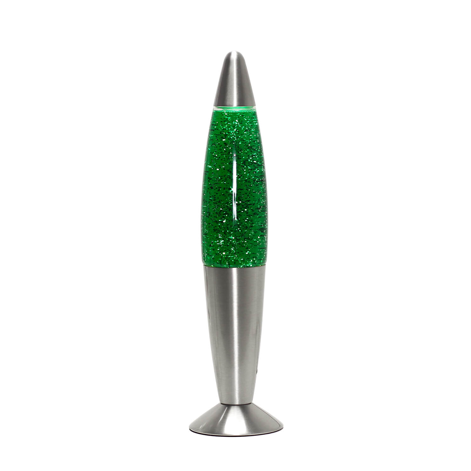 Glitter Lavalampe Grün Silber H:33cm klein TIMMY Glitter Lavalampe Grün Silber H:33cm klein TIMMY