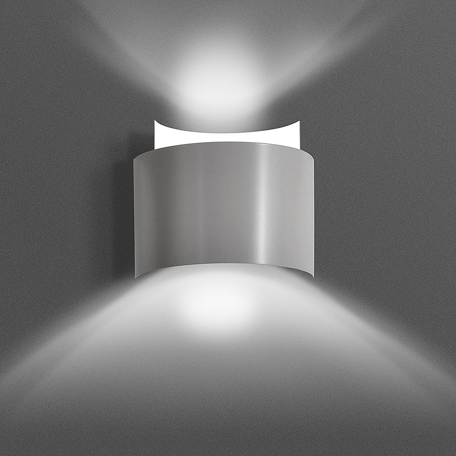 Wandleuchte Up Down Grau Metall Design Modern G9 Wandleuchte Up Down Grau Metall Design Modern G9