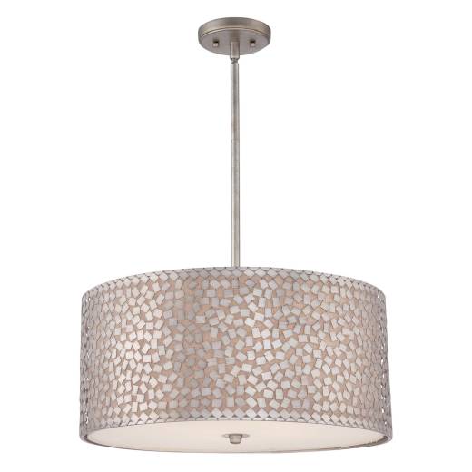 Design Deckenleuchte rund in Silber verstellbar