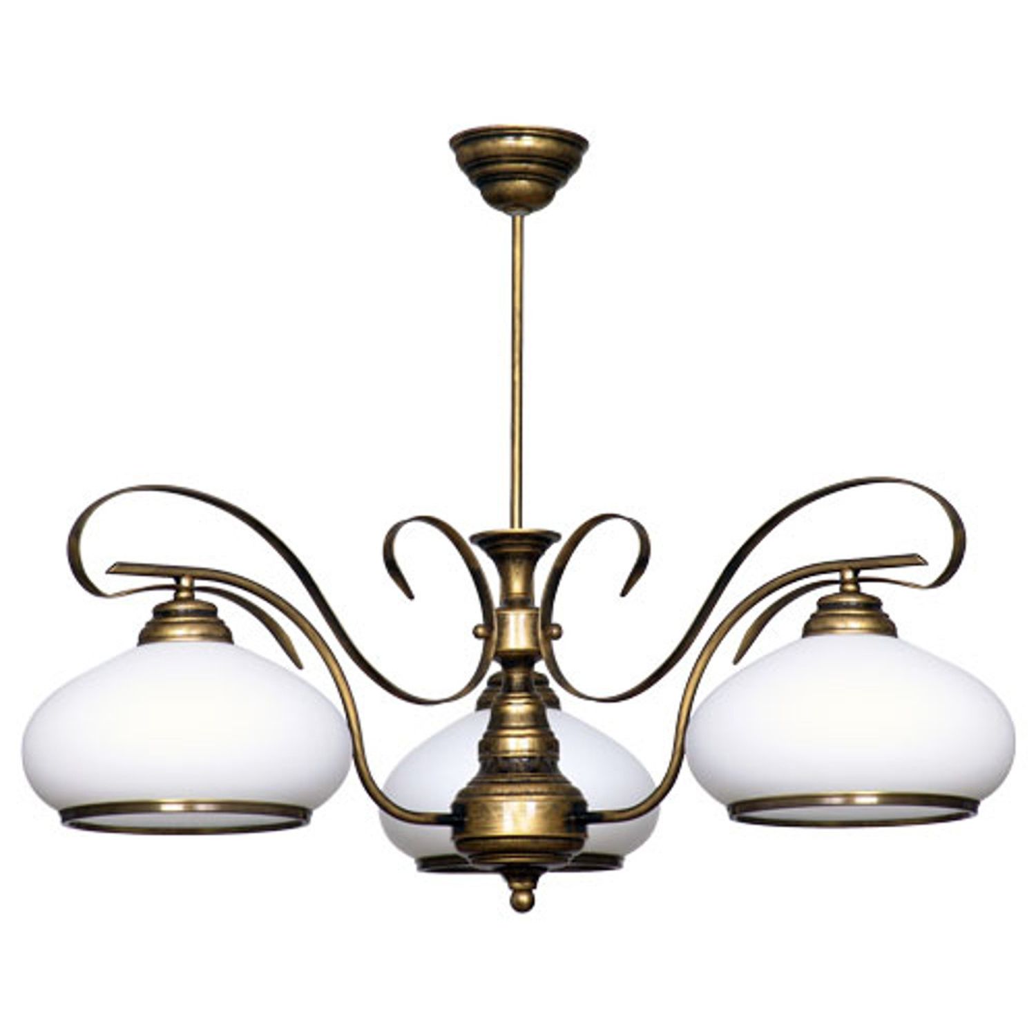 Deckenleuchte Glas Lampe Jugendstil Messing Optik Deckenleuchte Glas Lampe Jugendstil Messing Optik