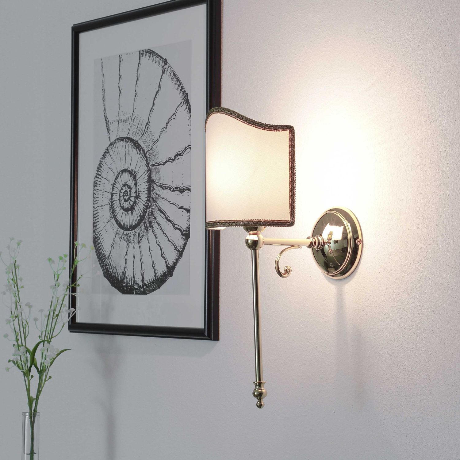 Klassische Wandleuchte Wandlampe Vergoldet Mit 24 Karat Klassische Wandleuchte Wandlampe Vergoldet Mit 24 Karat