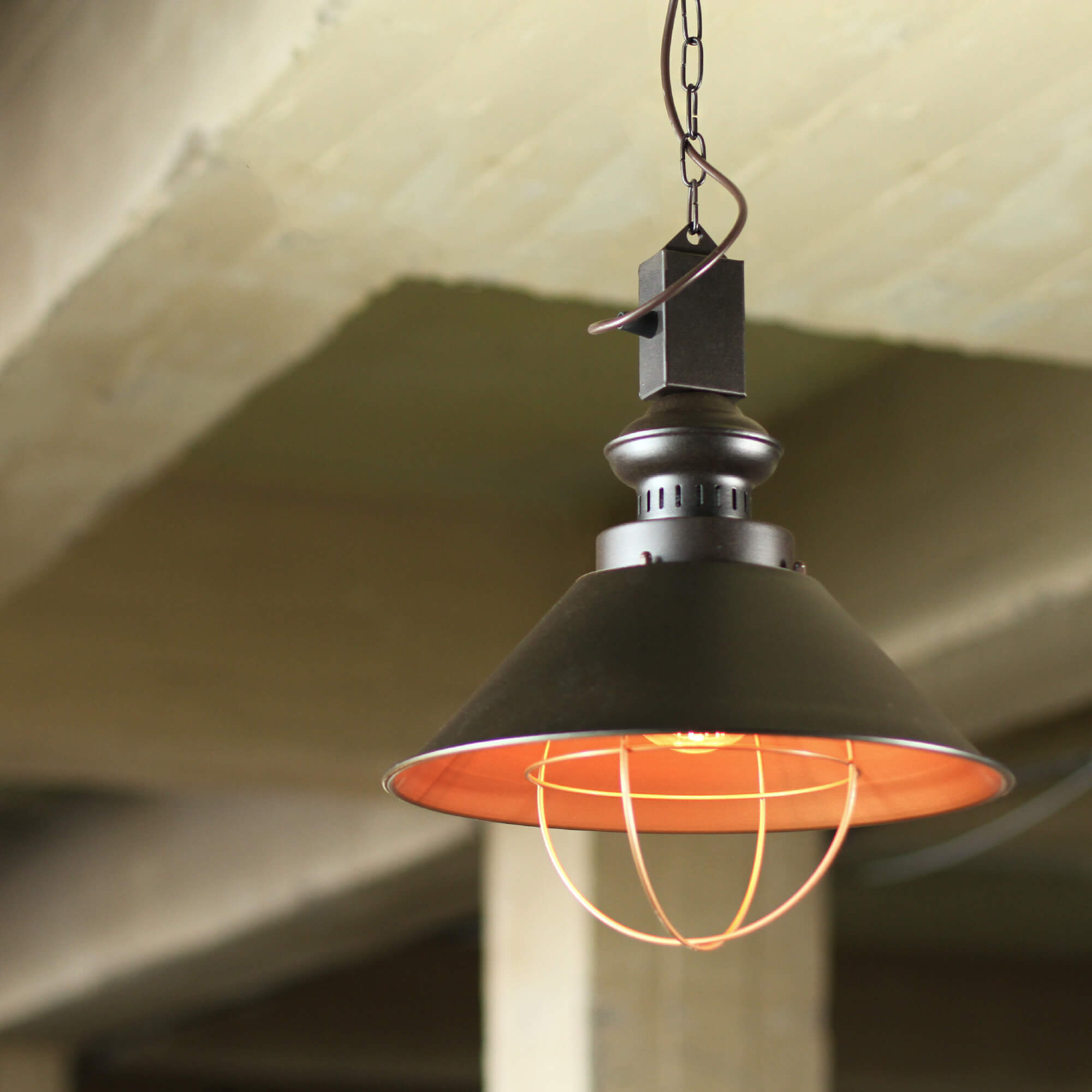 Loft Hängeleuchte mit Kette braun/kupfer Loft Hängeleuchte mit Kette braun/kupfer