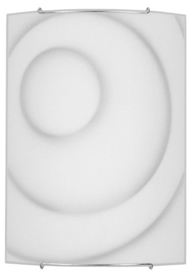 Wandleuchte Glas Weiß flach blendarm mit Muster Wandleuchte Glas Weiß flach blendarm mit Muster