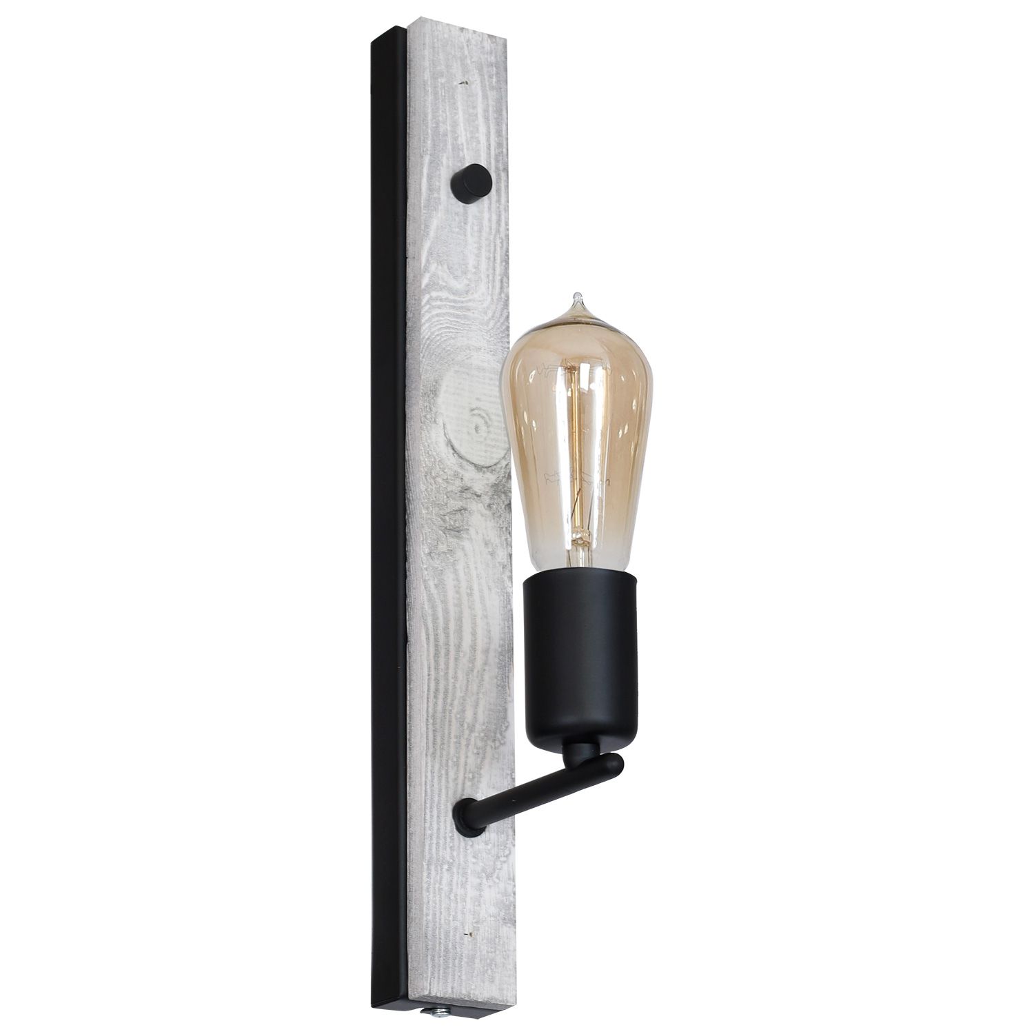 Wandlampe Schwarz Grau Holz Shabby MOLLY Flur Treppe Wandlampe Schwarz Grau Holz Shabby MOLLY Flur Treppe