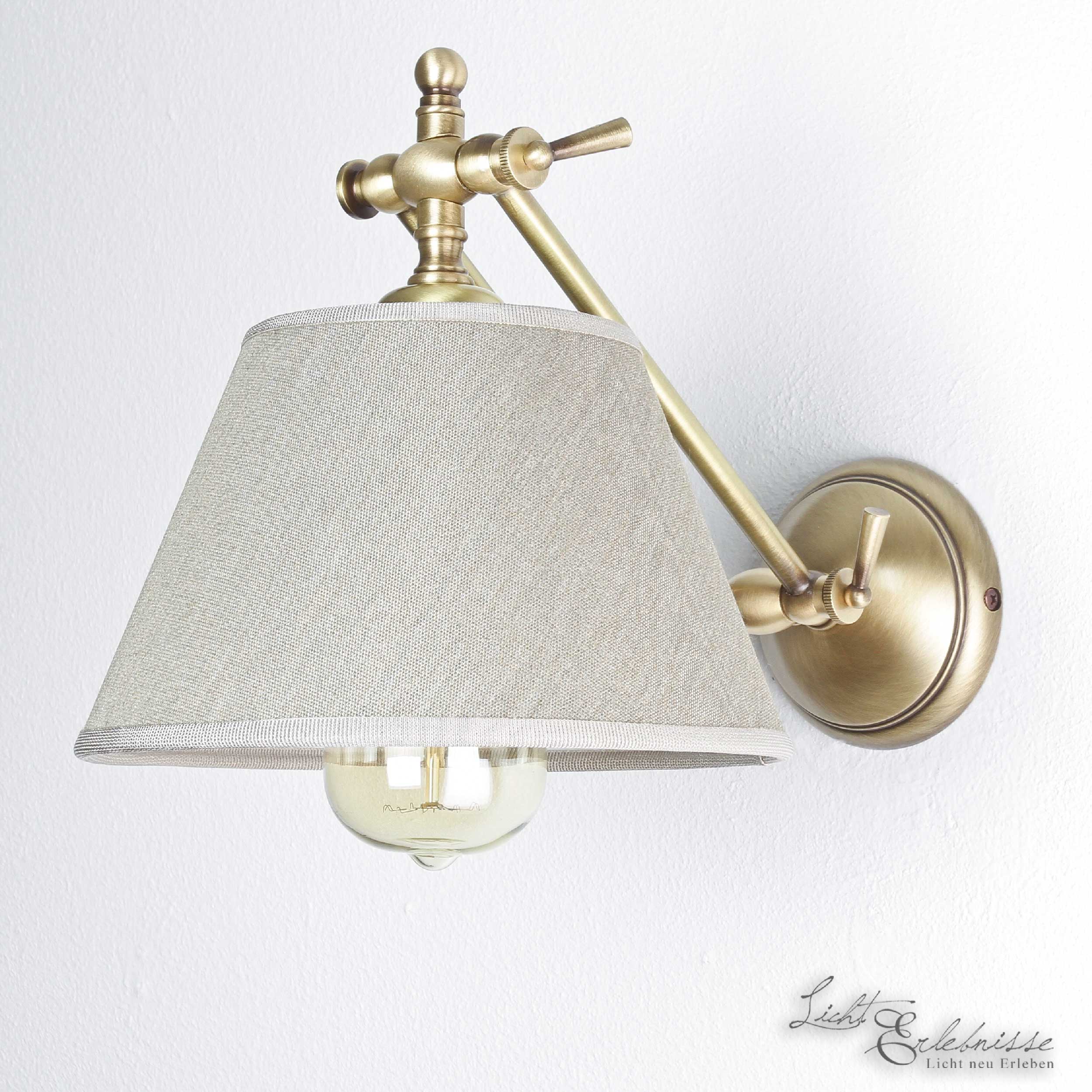 Wandlampe Bronze Hell aus Echt-Messing Snodo Wandlampe Bronze Hell aus Echt-Messing Snodo