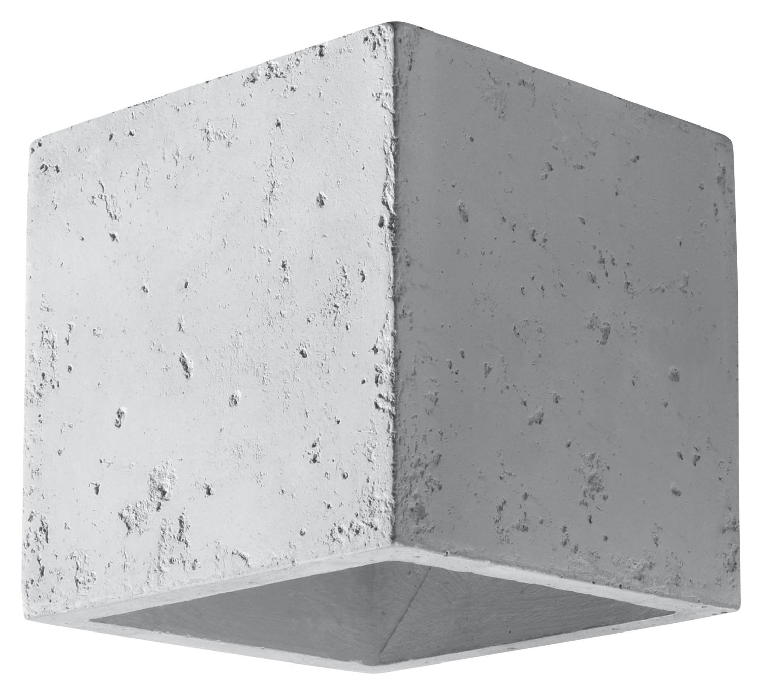 Wandlampe Grau Beton eckig klein Modern wohnlich Wandlampe Grau Beton eckig klein Modern wohnlich