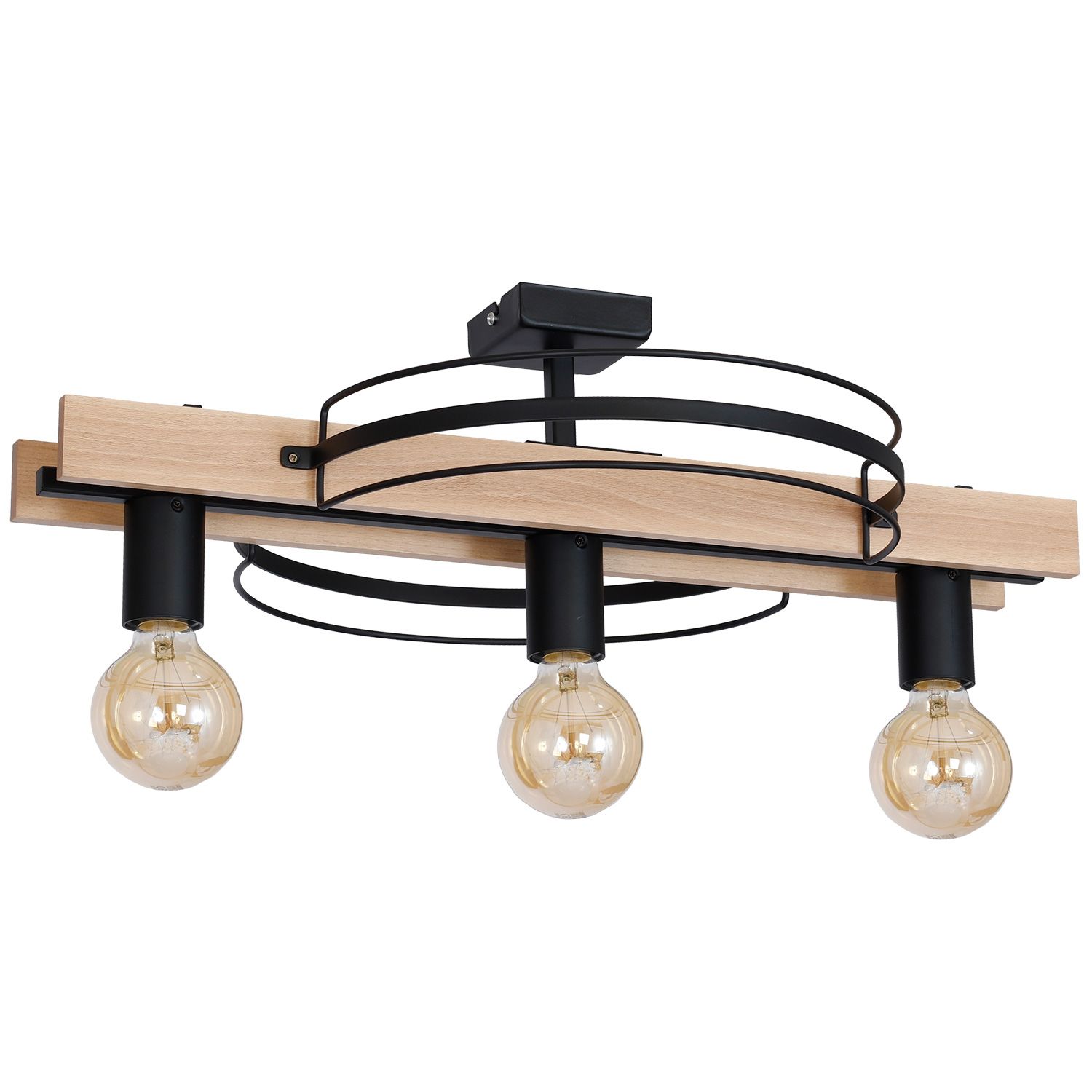 Wohnzimmer Deckenlampe Modern Schwarz Metall Holz Wohnzimmer Deckenlampe Modern Schwarz Metall Holz