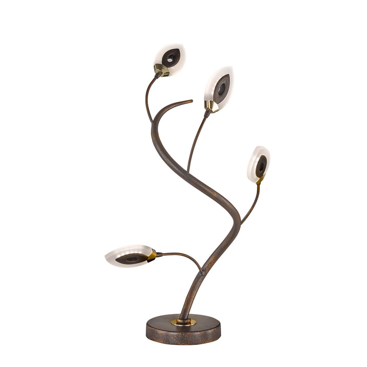 LED Tischlampe Modern Rostbraun Floral GORI LED Tischlampe Modern Rostbraun Floral GORI