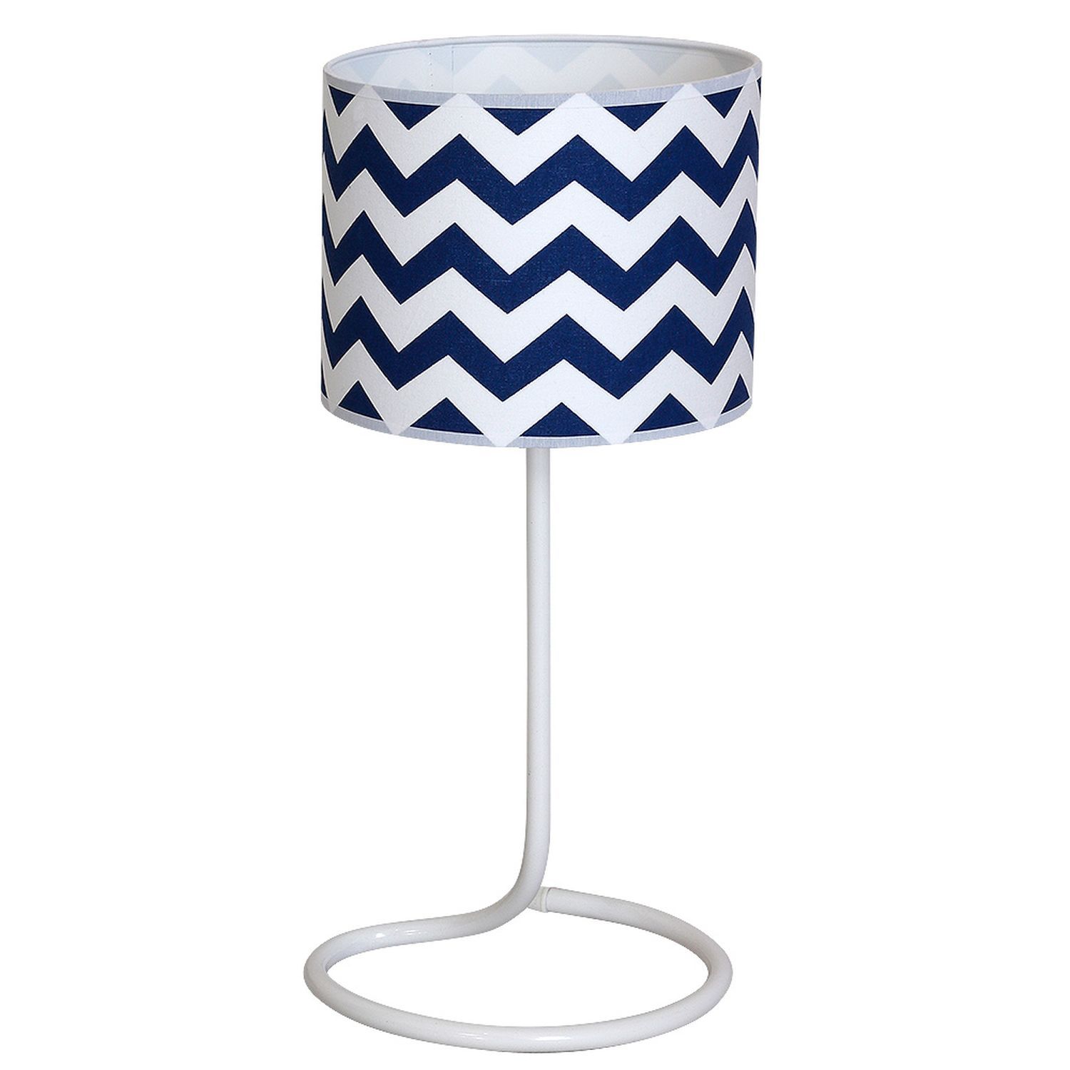 Tischleuchte Weiß Blau 48cm wohnlich Retro Lampe Tischleuchte Weiß Blau 48cm wohnlich Retro Lampe
