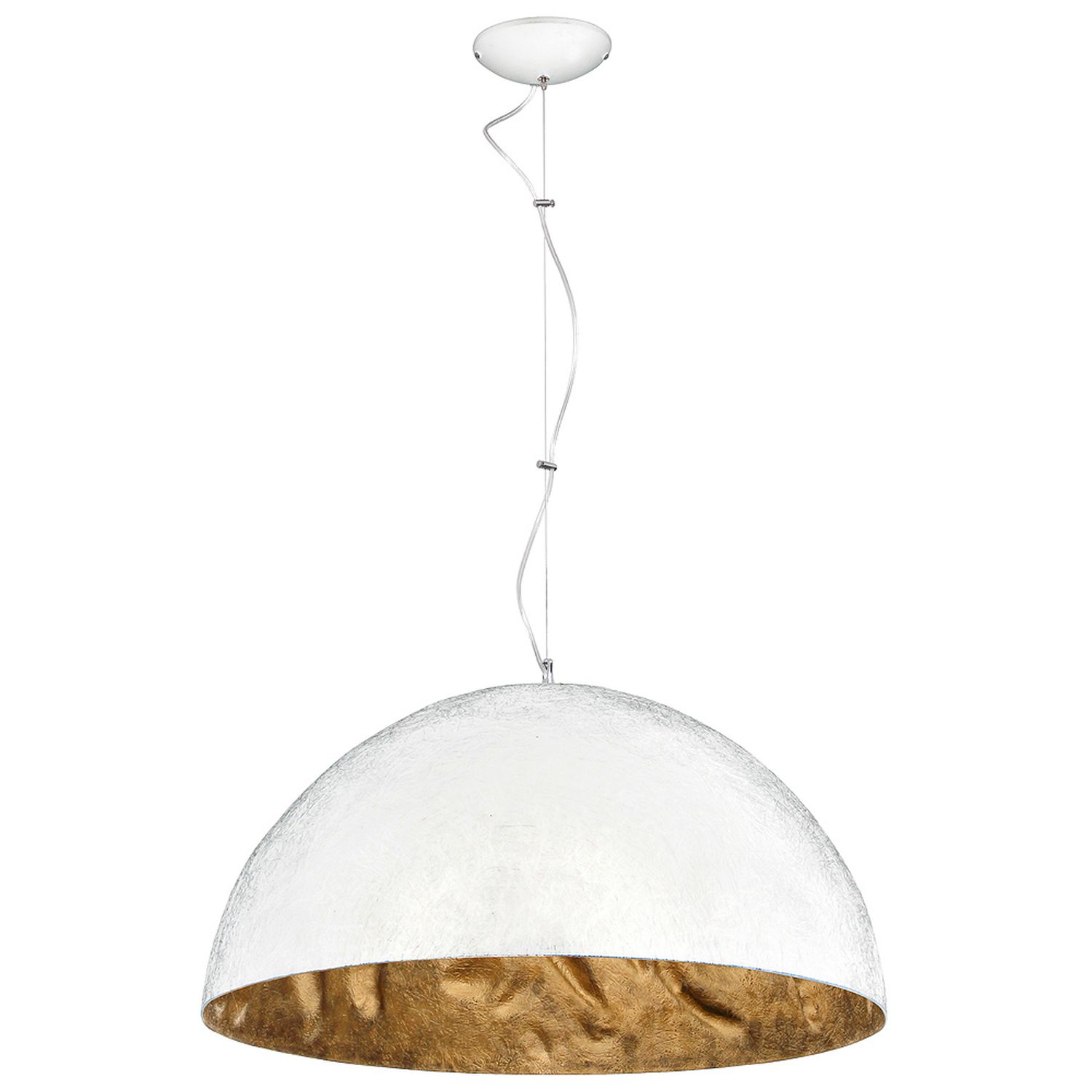 Edle Hängelampe SIMI Ø62cm Weiß Gold Esstisch Edle Hängelampe SIMI Ø62cm Weiß Gold Esstisch