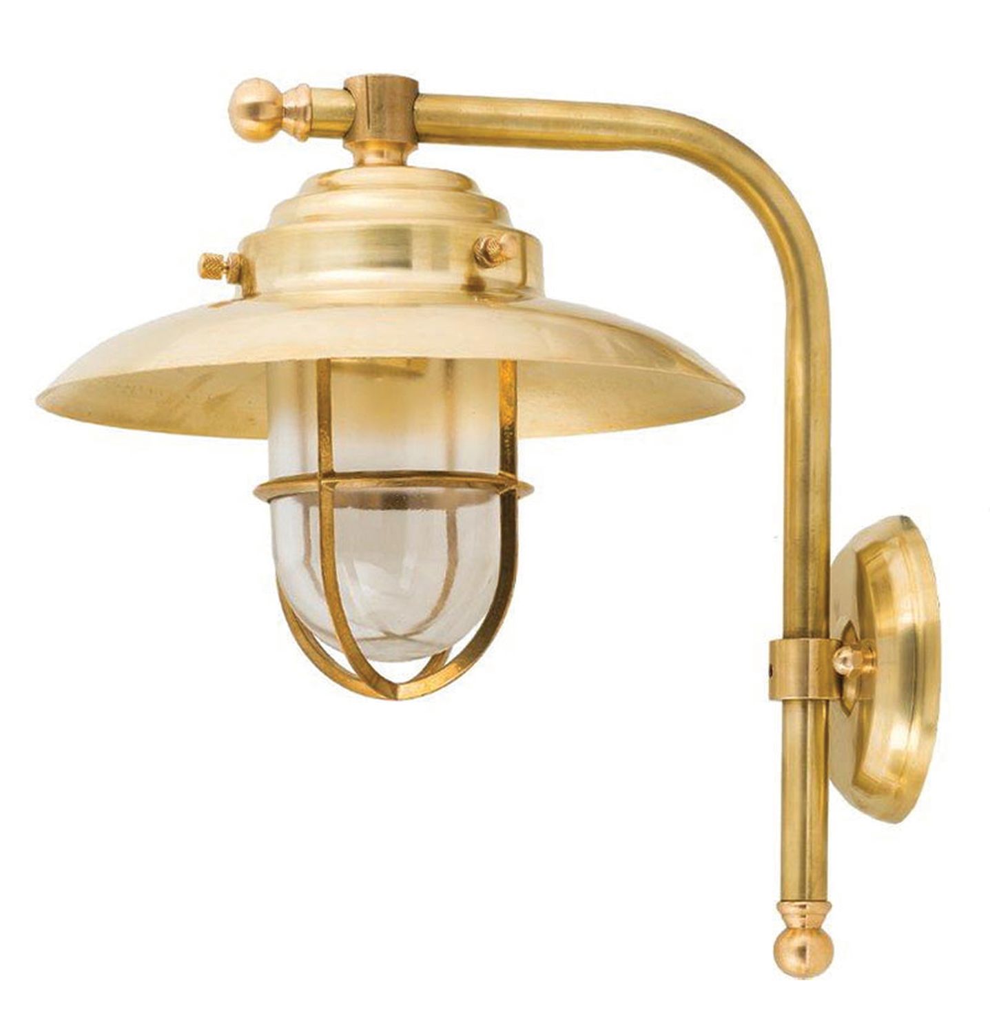 Außenwandleuchte 30cm hoch Messing Haus Maritim IP43 Außenwandleuchte 30cm hoch Messing Haus Maritim IP43