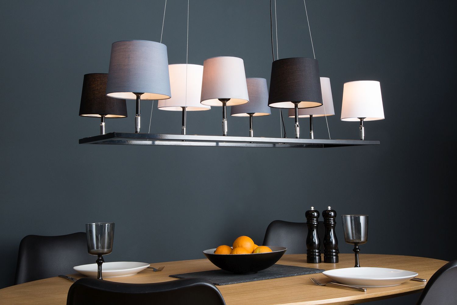 Design Hängeleuchte Esstisch Metall Stoff LEVELS Design Hängeleuchte Esstisch Metall Stoff LEVELS