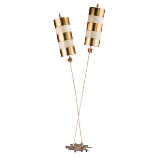 Stehlampe MARLO Gold 198cm 2xE27 Design Bodenlampe