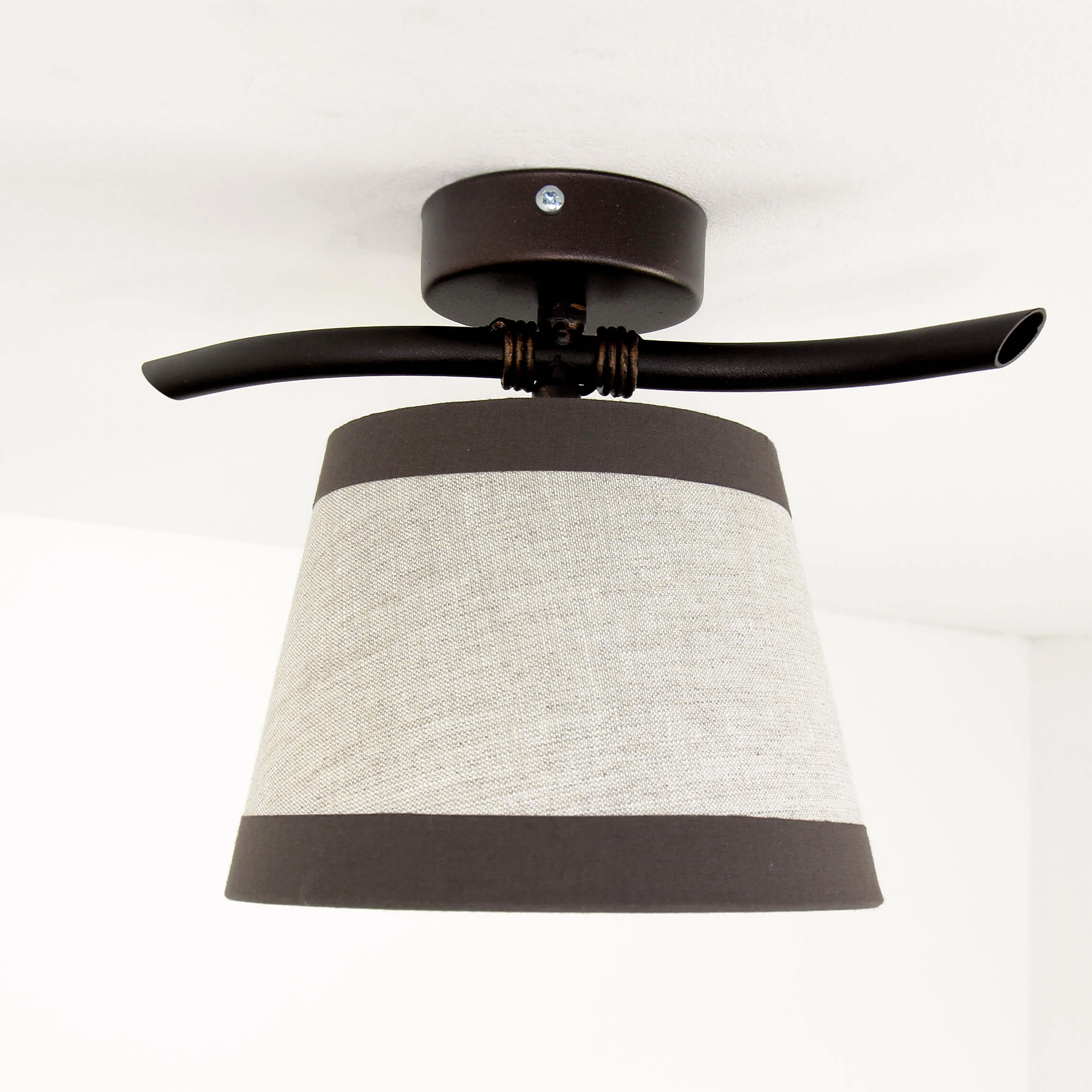 Deckenlampe Braun Beige gemütlich Niki Deckenlampe Braun Beige gemütlich Niki
