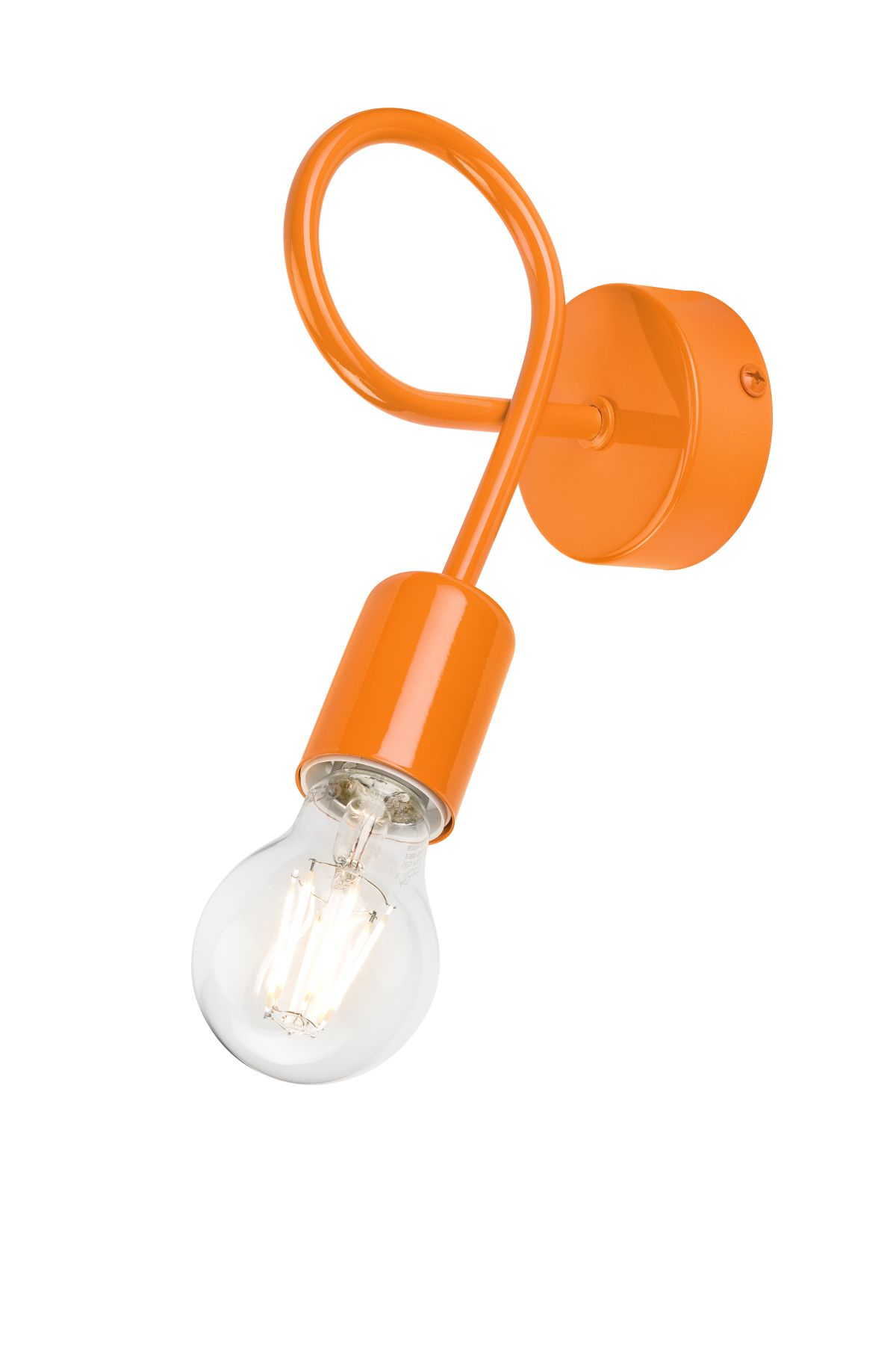 Wandlampe Orange Modern flexibel Metall Lampe Wandlampe Orange Modern flexibel Metall Lampe