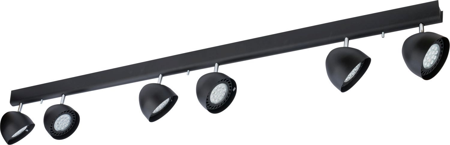 Spot Schwarz 6-flmg 75W VESPA Wohnzimmer Lampe Spot Schwarz 6-flmg 75W VESPA Wohnzimmer Lampe