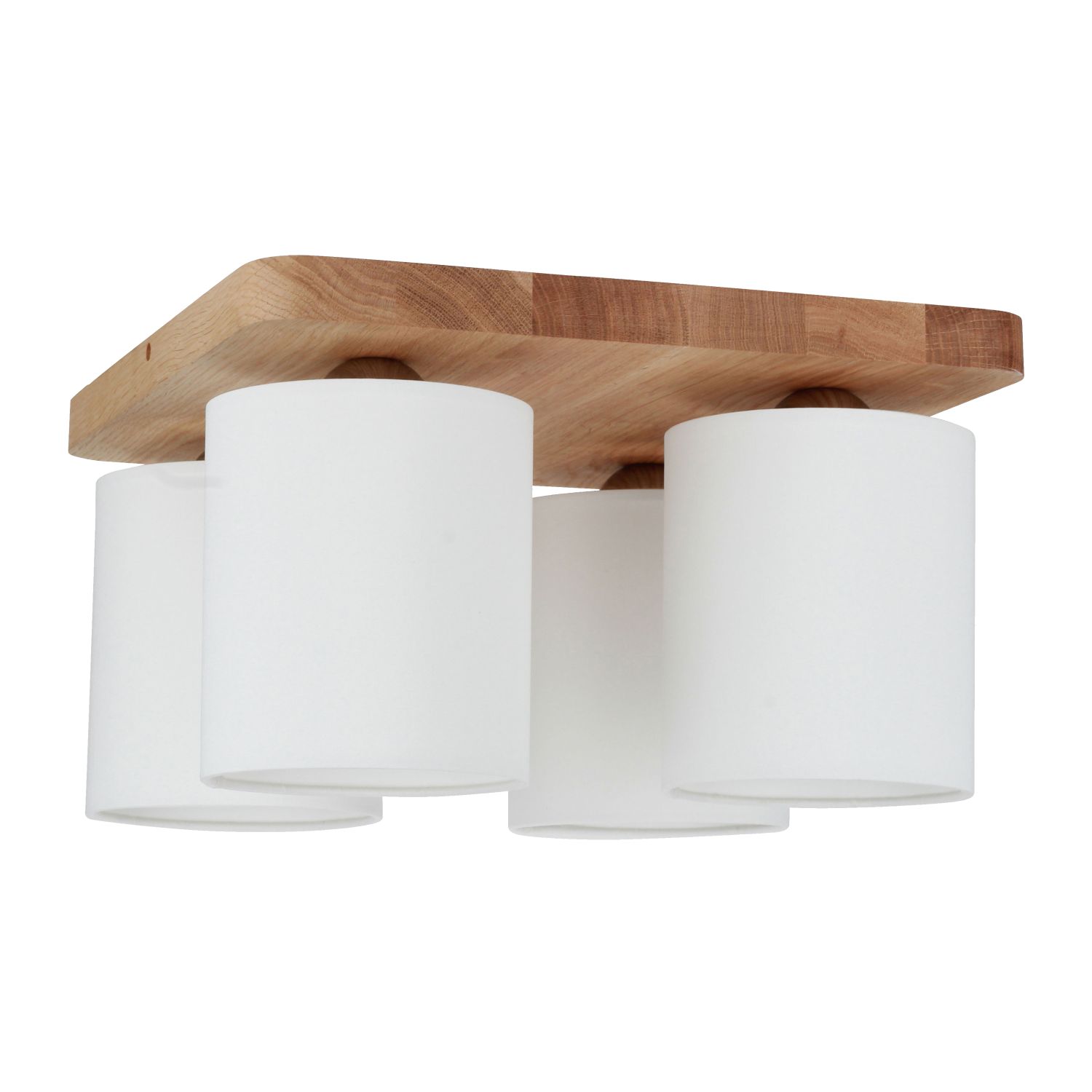 Deckenleuchte Modern Stoff Holz 4-flammig blendarm Deckenleuchte Modern Stoff Holz 4-flammig blendarm