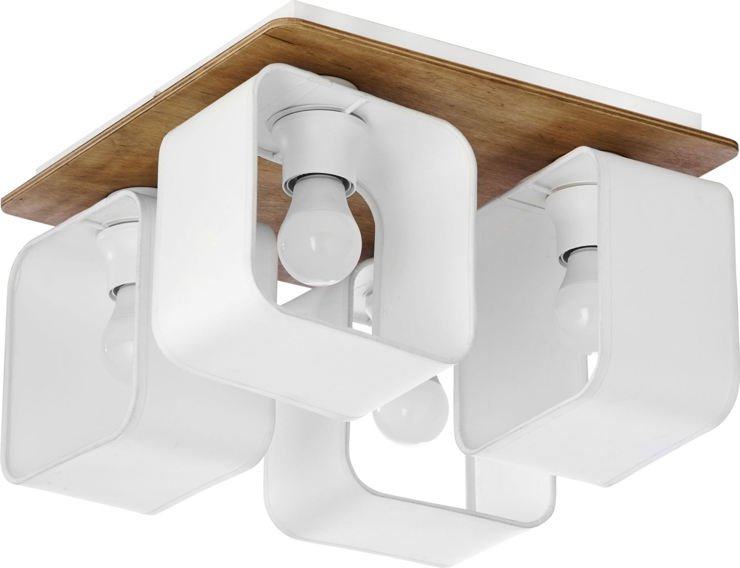 Deckenleuchte SAMA Weiß Holz 4x E27 Küche Esszimmer Deckenleuchte SAMA Weiß Holz 4x E27 Küche Esszimmer