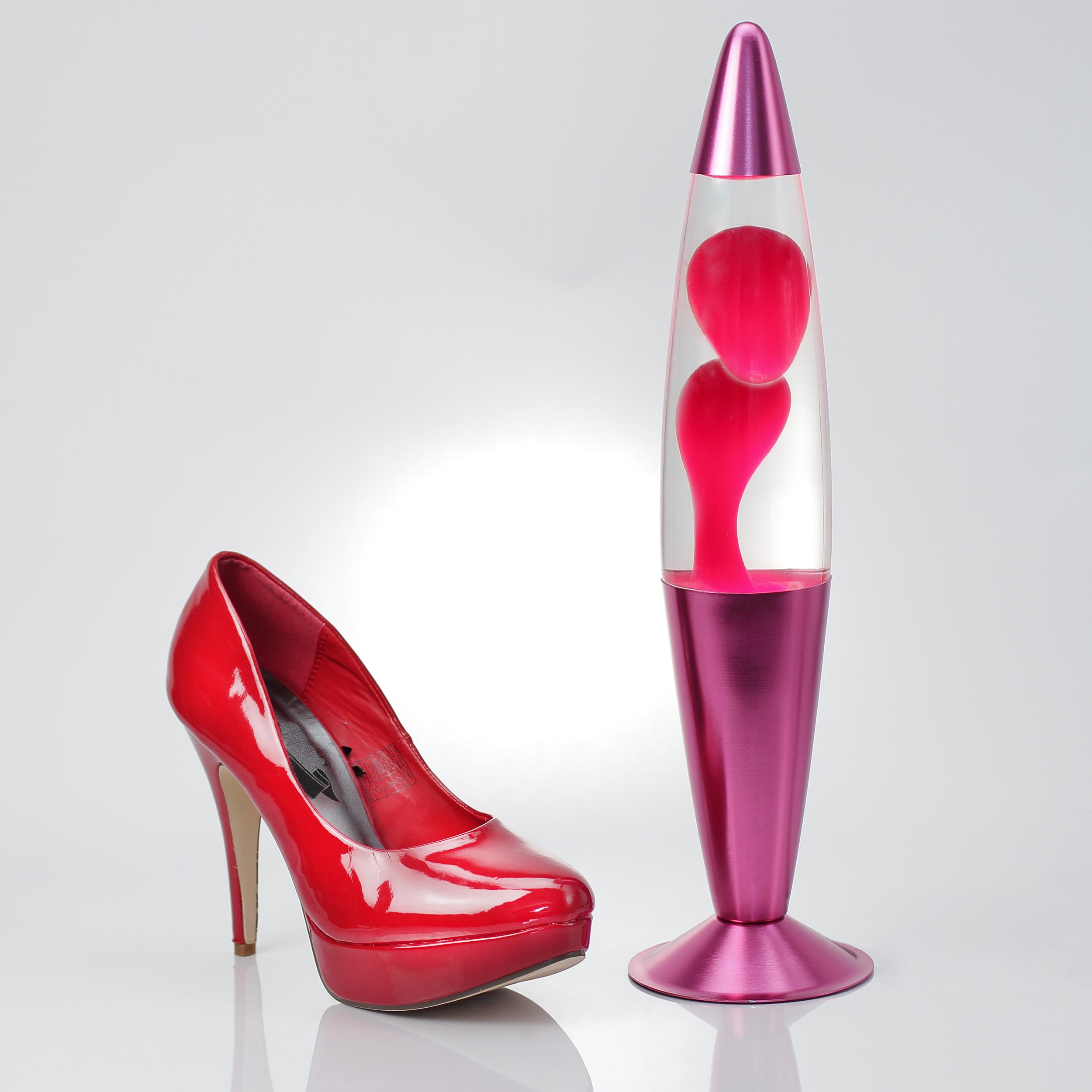 Design Lavalampe Pink Rot modisch H:41cm NATALIE Design Lavalampe Pink Rot modisch H:41cm NATALIE