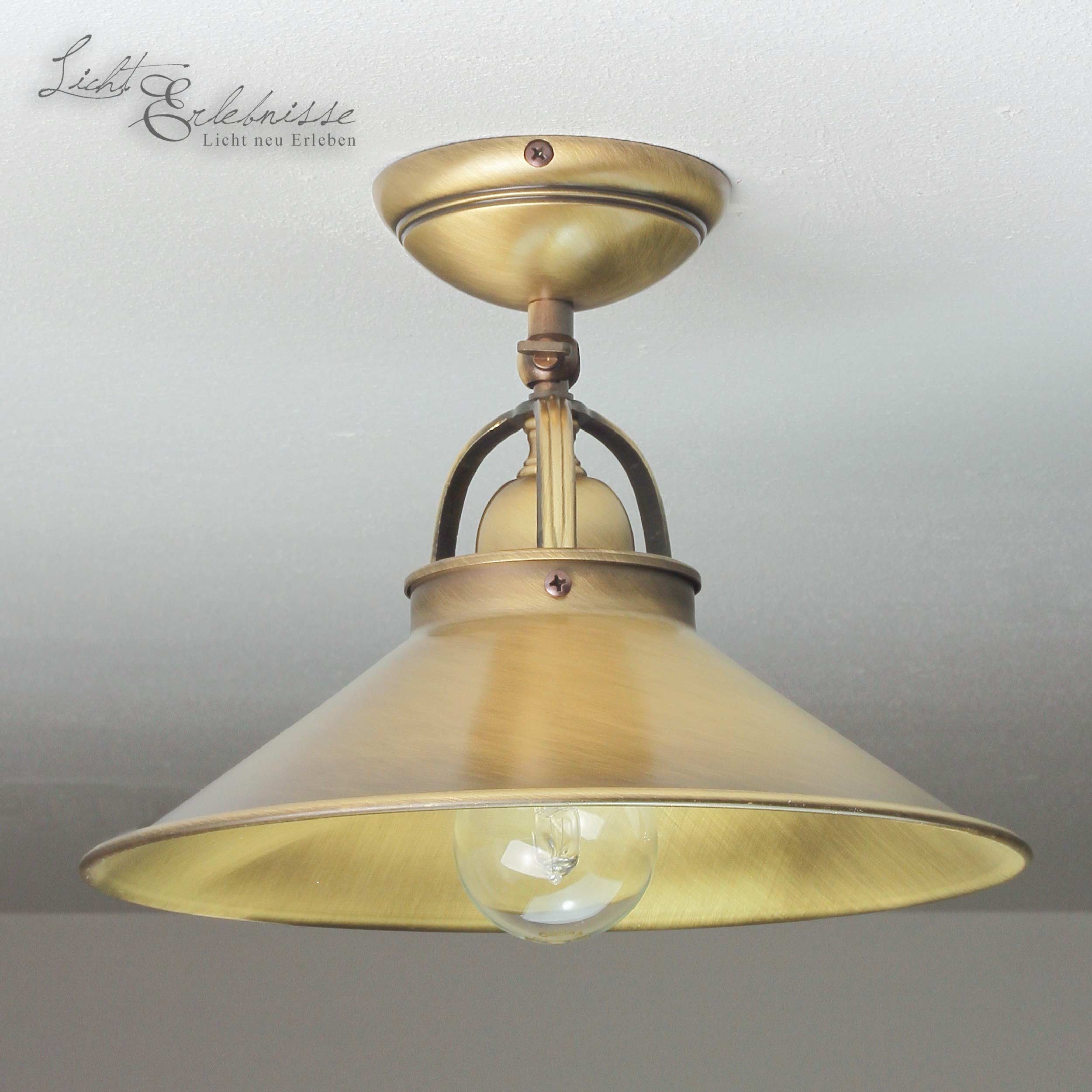 Deckenlampe Bronziert Echt-Messing Handarbeit Deckenlampe Bronziert Echt-Messing Handarbeit