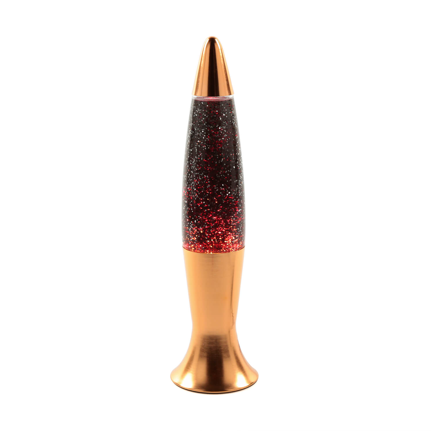 Lavalampe Schwarz Glitzer Kupfer Retro ANGELINA Lavalampe Schwarz Glitzer Kupfer Retro ANGELINA