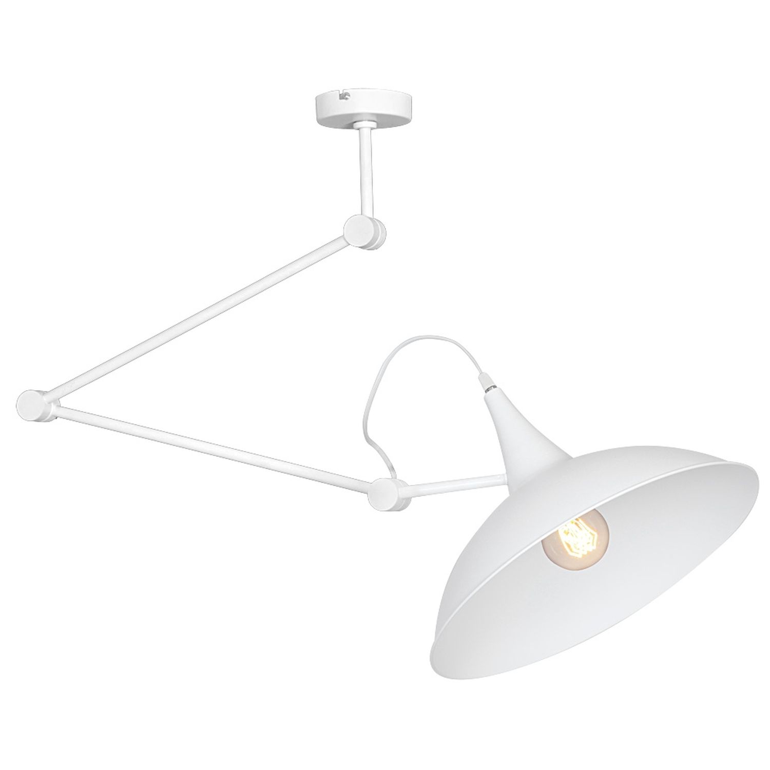 Flexible Deckenlampe Weiß Wohnzimmer Retro Leuchte Flexible Deckenlampe Weiß Wohnzimmer Retro Leuchte