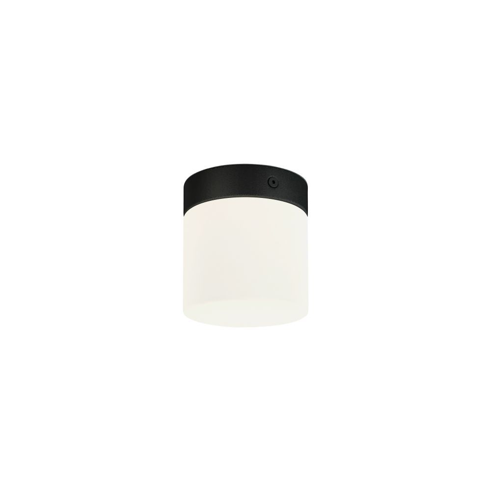 Kleine Deckenleuchte Weiß Schwarz Glasschirm IP44 Kleine Deckenleuchte Weiß Schwarz Glasschirm IP44