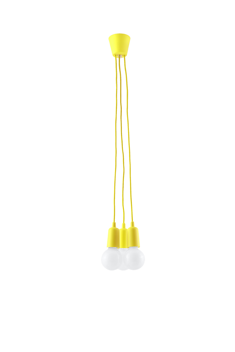 Hängeleuchte Gelb verstellbar bis 90cm Retro NESSA Hängeleuchte Gelb verstellbar bis 90cm Retro NESSA