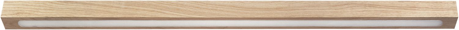 Lange Deckenleuchte Futura aus Holz schmal LED Lange Deckenleuchte Futura aus Holz schmal LED