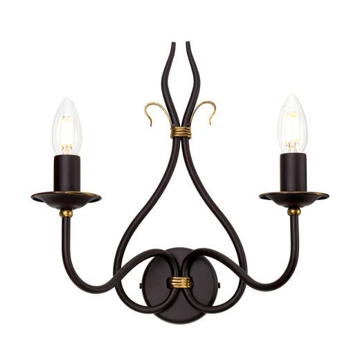 Wandleuchter CANDELA 15 B:17cm Rostbraun Lampe