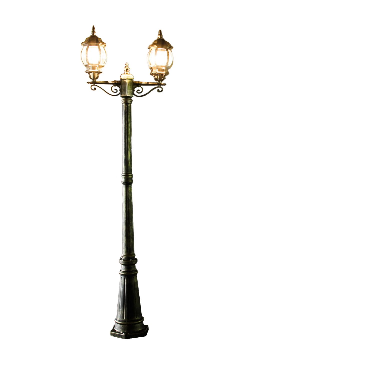 Rustikaler Kandelaber BREST Gold Antik 2 armig E27 Rustikaler Kandelaber BREST Gold Antik 2 armig E27