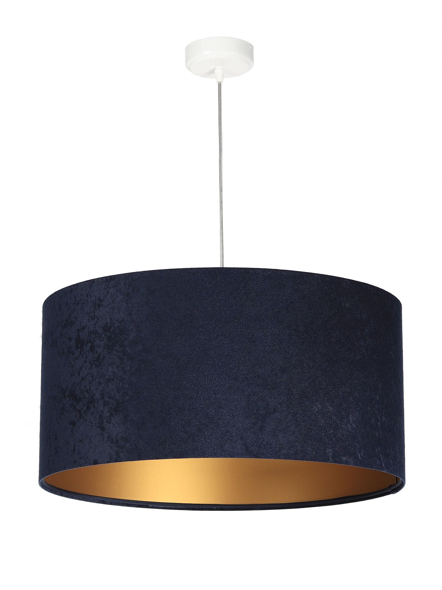 Pendelleuchte Blau Gold Stoff Esstisch Lampe Pendelleuchte Blau Gold Stoff Esstisch Lampe