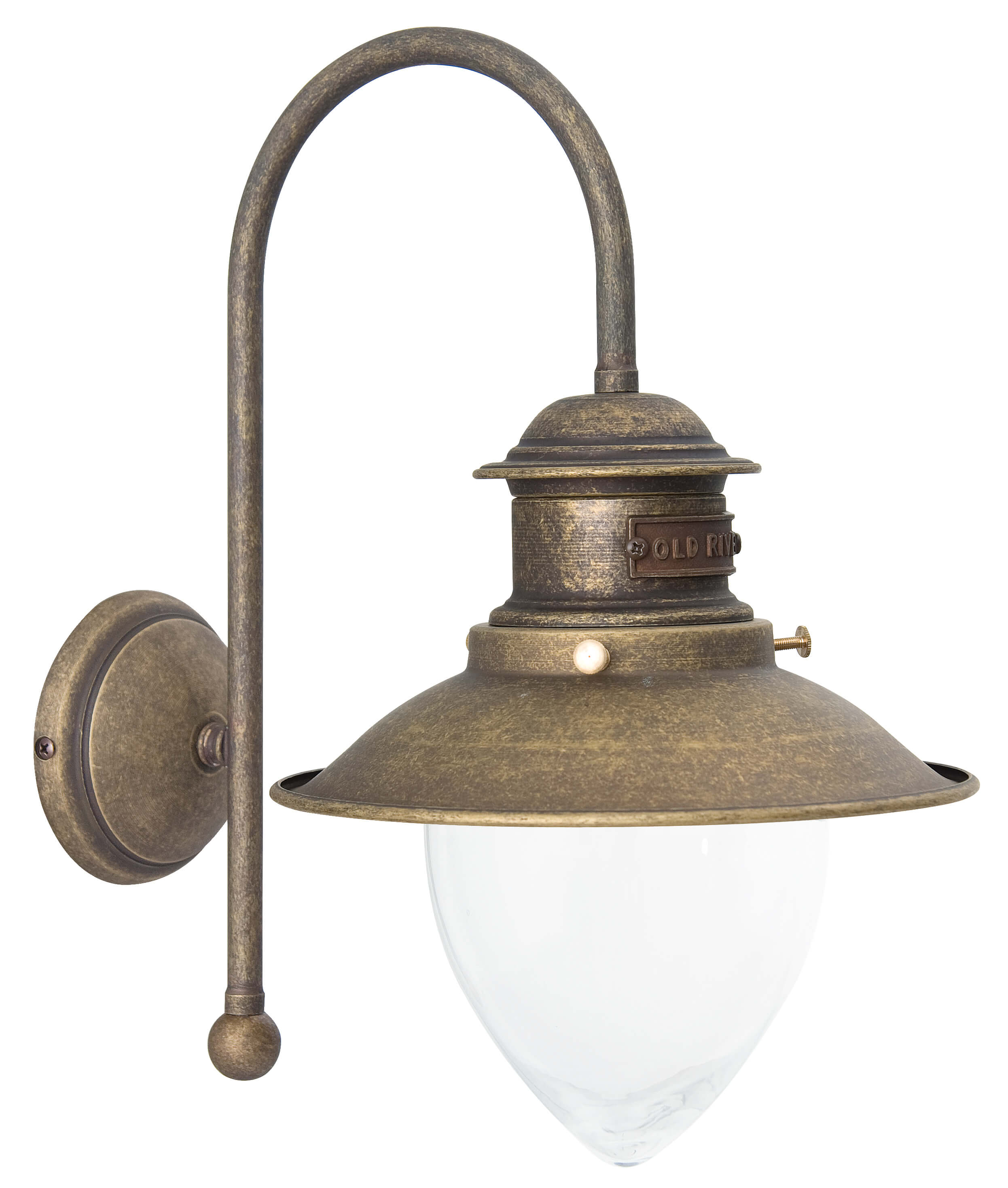 Wandleuchte Echt-Messing in Bronze Antik Al Mare Wandleuchte Echt-Messing in Bronze Antik Al Mare