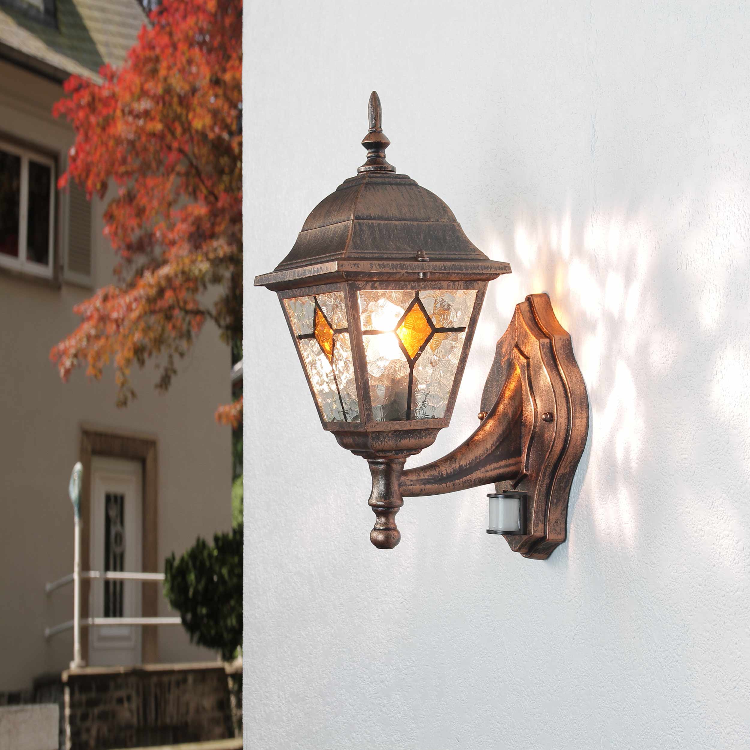 Rustikale Außenwandleuchte SALZBURG 40cm hoch E27 Rustikale Außenwandleuchte SALZBURG 40cm hoch E27