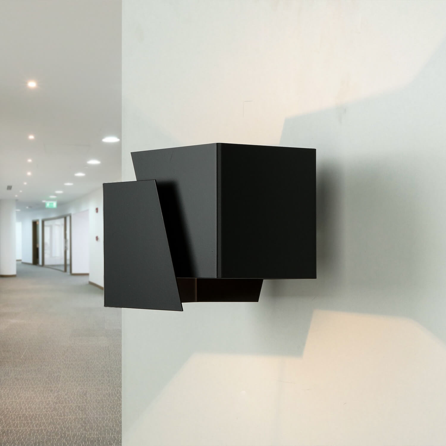 Extravagante Wandleuchte BLOX Schwarz Up Down G9 Extravagante Wandleuchte BLOX Schwarz Up Down G9