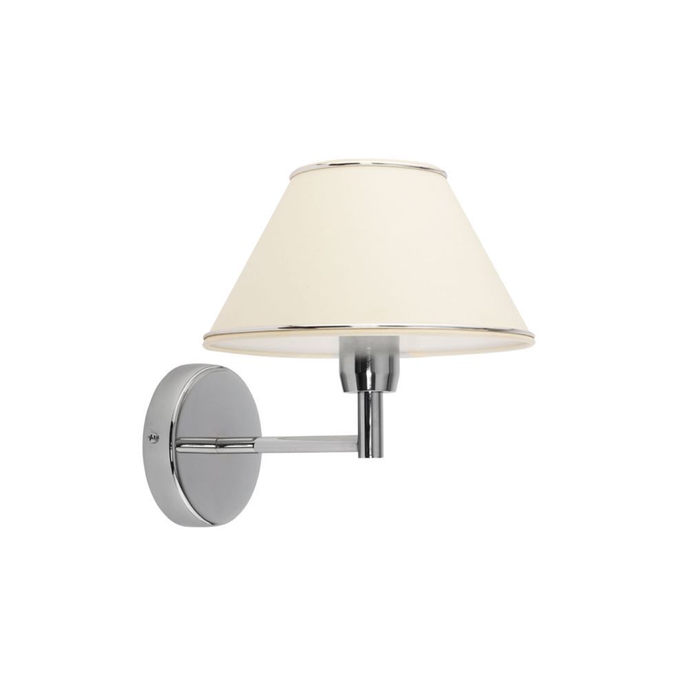 Wandlampe Weiß Chrom E27 Wohnzimmer Flur Leuchte Wandlampe Weiß Chrom E27 Wohnzimmer Flur Leuchte