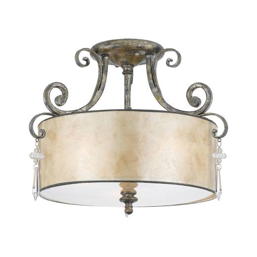 Deckenleuchte ANABELL 6 Blattsilber Design Lampe