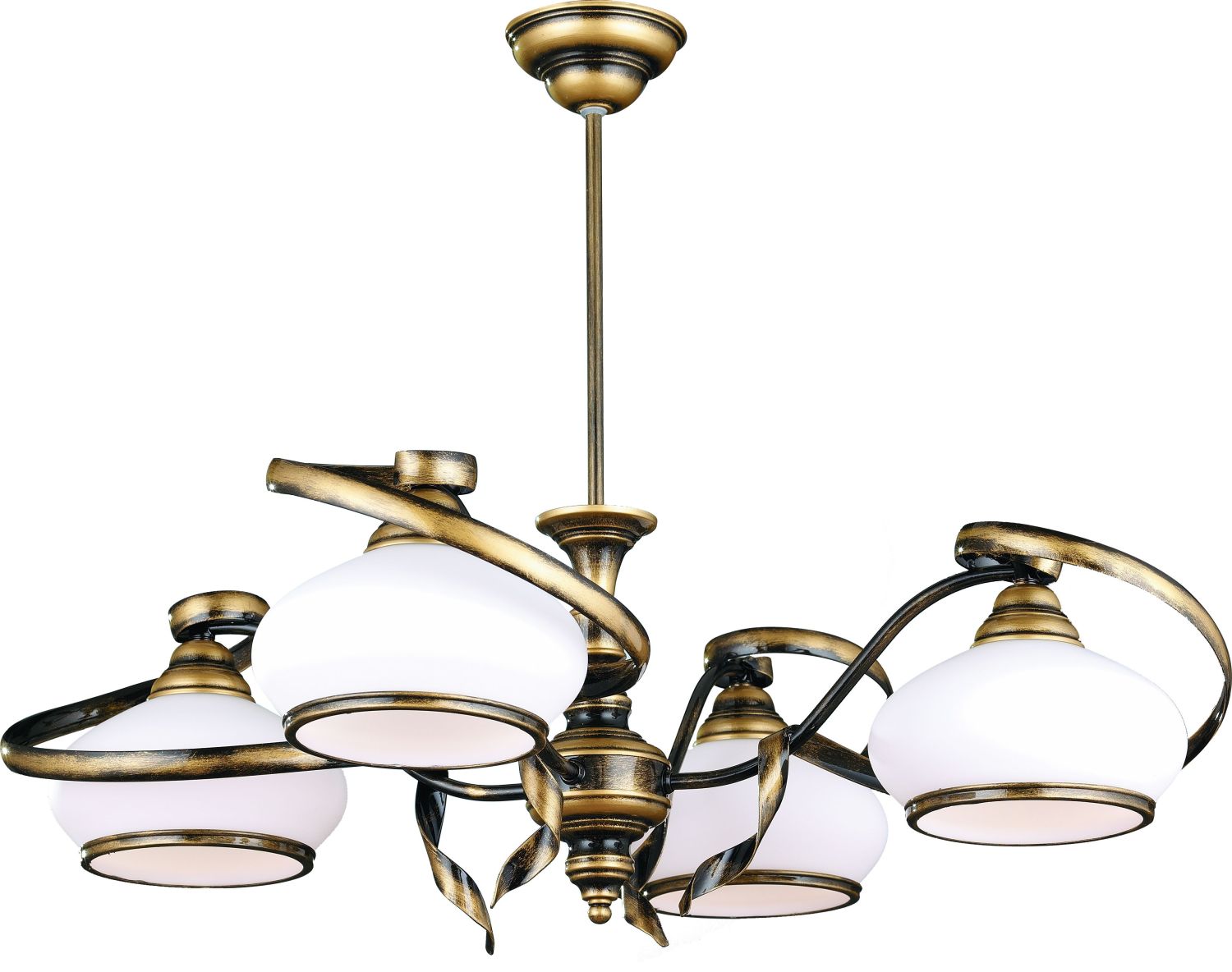 Große Deckenleuchte Jugendstil 4-flmg Ø73cm Lampe Große Deckenleuchte Jugendstil 4-flmg Ø73cm Lampe