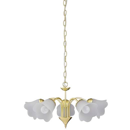 Hängeleuchte E14 RAFAELLA mit Glasschirm Weiß